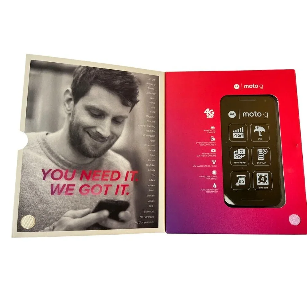 Motorola MOTO G - 8GB - Black (Virgin Mobile) Smartphone